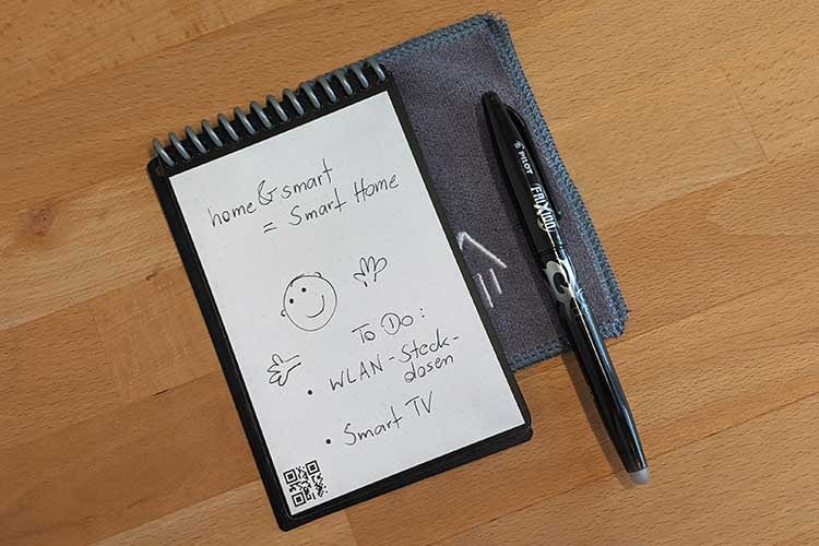 Das smarte Notizbook Rocketbook macht Notizblöcke aus Papier obsolet