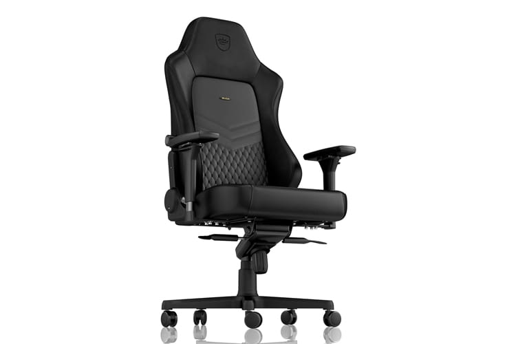 Der noblechairs HERO Gaming-Stuhl in Echtleder verspricht komfortables und ergonomisches Sitzen über Stunden
