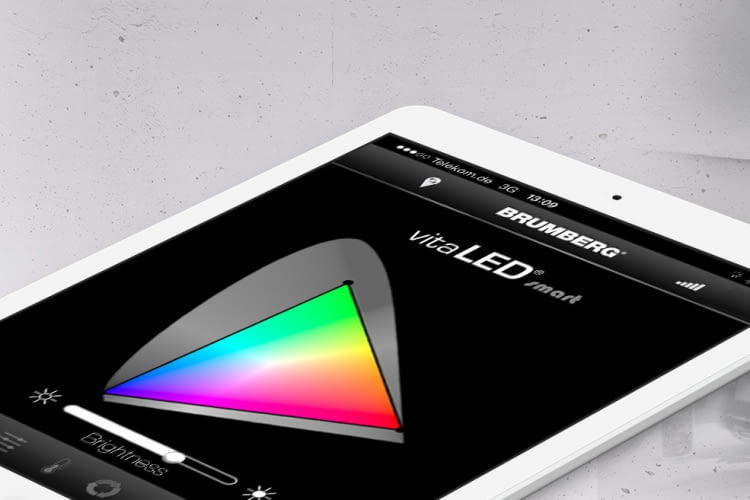 vitaLED smart Lichtsteuerung per App für iOS und Android von Brumberg