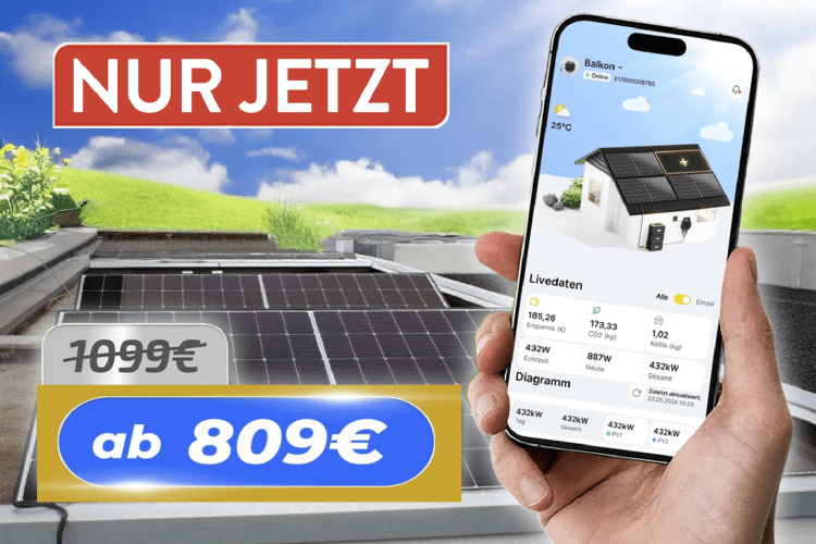 Das onLite Balkonkraftwerk von Solagon gibt es jetzt deutlich günstiger
