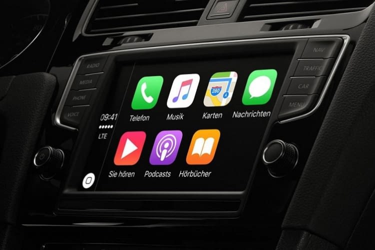 Apples Benutzeroberfläche CarPlay verwaltet im Auto Navigation, Anrufe, Nachrichten - und neuerdings auch Amazon Music