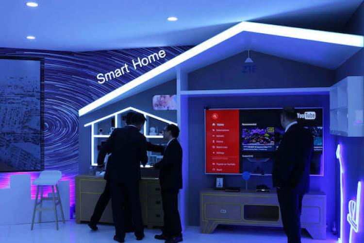 Abbildung der ZTE Smart Home MWC 2016 - Messebild