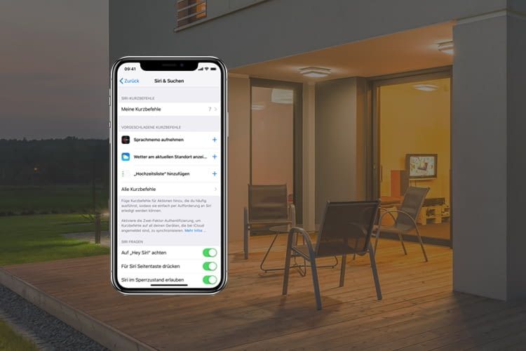 Mit Siri-Kurzbefehlen lässt sich zum Beispiel die Hausbeleuchtung dimmen