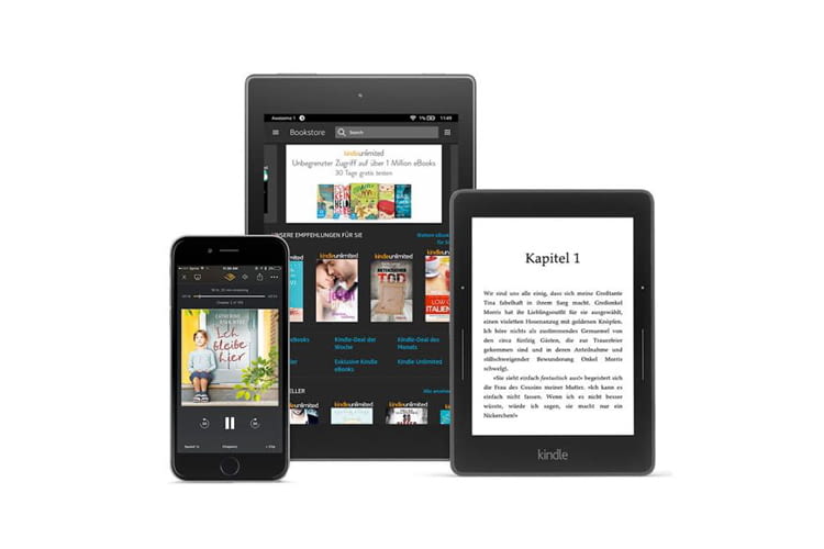 Kindle Unlimited-Inhalte auf Kindle oder per Kindle-App auf Smartphone und Tablet abrufen
