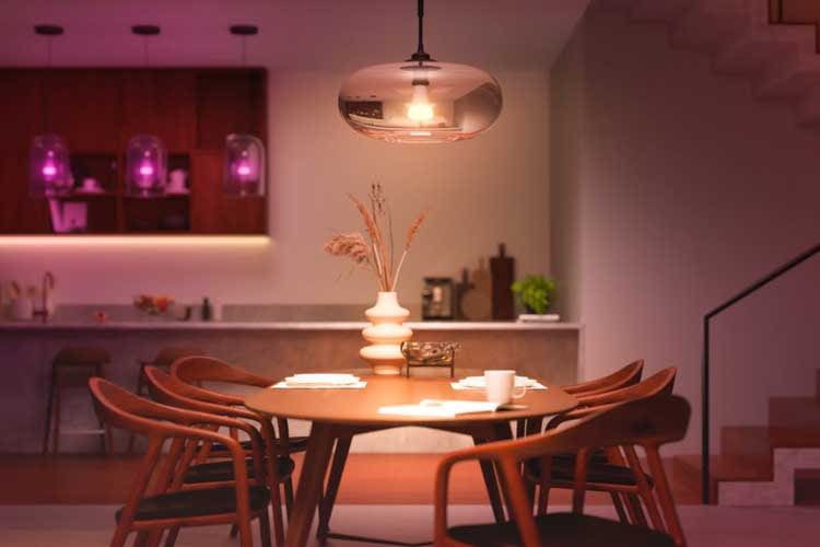 Mit Philips Hue White and Color Ambiance LEDs lassen sich tolle Lichtstimmungen erzielen