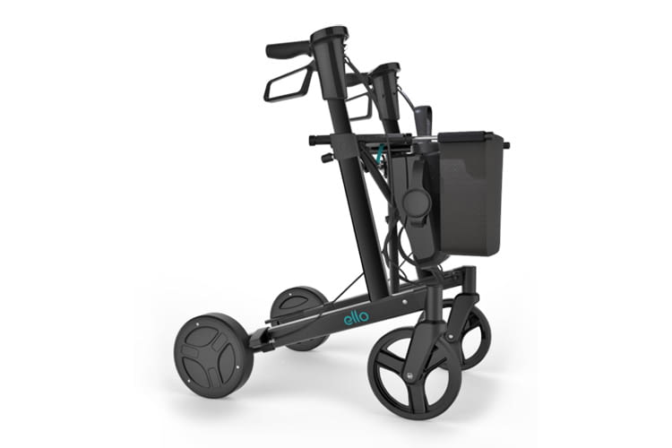 ello ist der elektrische Rollator des Tech-Startups eMovements. Nutzer erhalten damit mehr Sicherheit und Mobilität zurück