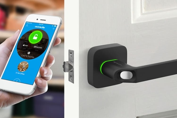 Das Ultraloq UL1 Smart Lock lässt sich per App und Fingerscan öffnen