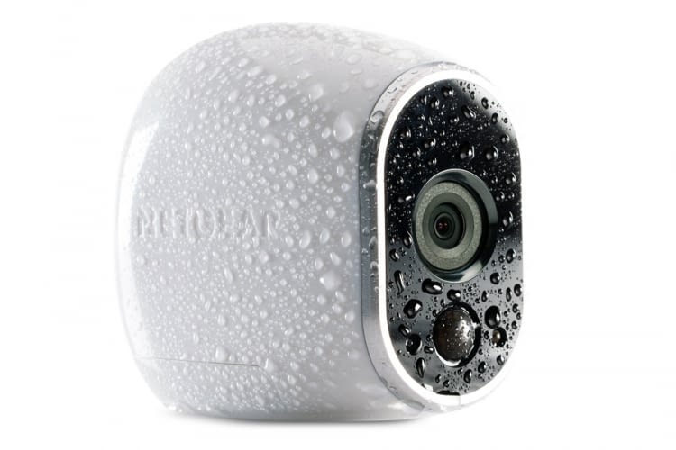 Die Arlo Überwachungs-/Sicherheitskamera für Smart Homes ist wasserfest