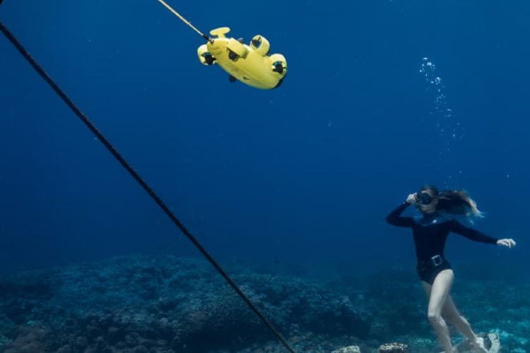 Unterwasserdrohnen können sich frei bewegen und navigieren so leicht am Meeresboden