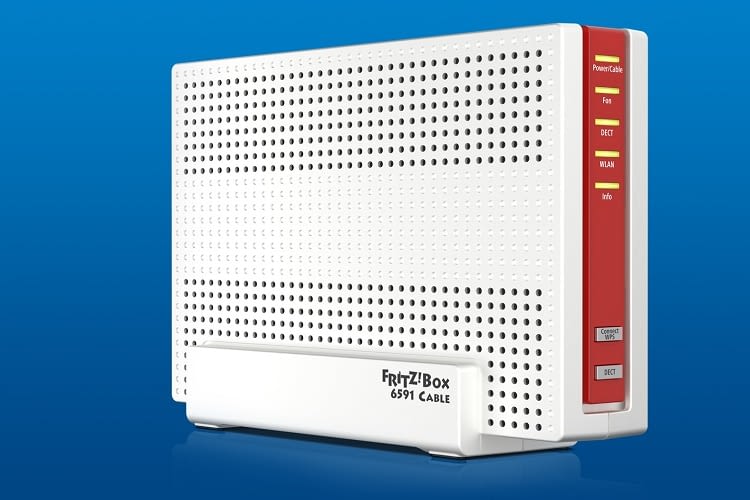 Der Router für die Kabelnetz Generation FRITZ!Box 6591 Cable unterstützt DOCSIS 3.1