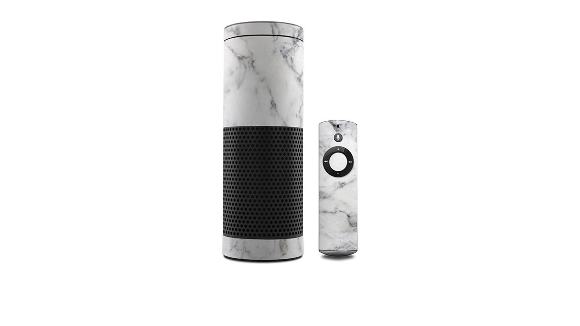 amazon-echo-skin-weisser-marmor