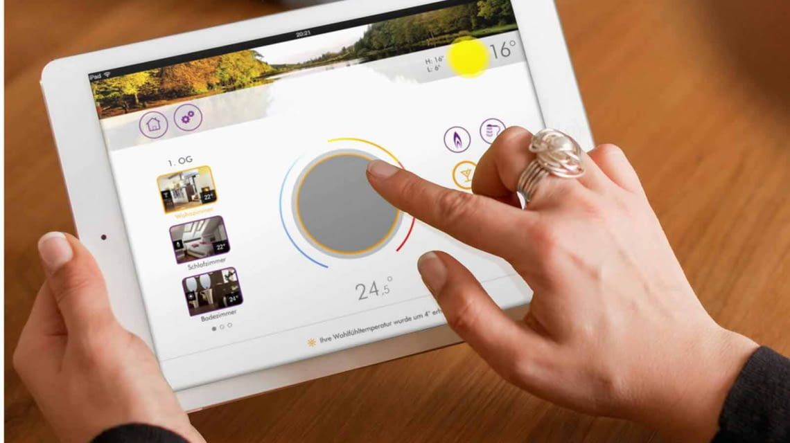 heatapp! Steuerung mit der App auf Smartphone und Tablet