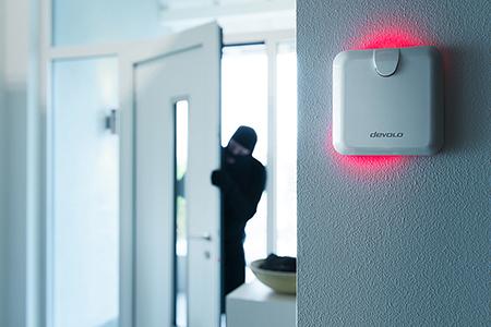 devolo Home Control Alarmsirene zum Schutz vor Einbrecher