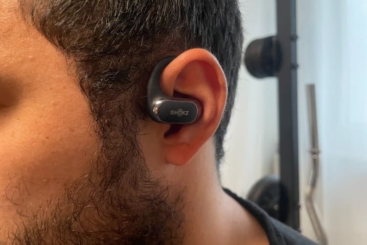 Auch beim Training saßen die OpenFit Air sicher - wenn sie ins Ohr passten