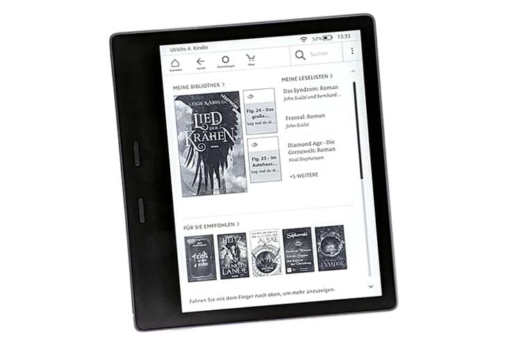 Die eigene Bibiothek immer dabei - mit Amazon Kindle Oasis kein Problem