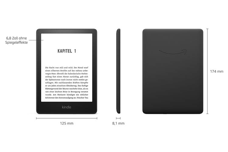 Kindle Paperwhite 2021 (Gen. 11) bietet ein 6,8 Zoll Display, einstellbare Farbtemperatur und eine USB-C Schnittstelle