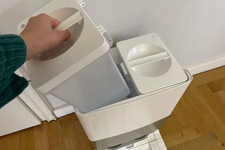 Die Wassertanks des Roborock Qrevo Master verbergen sich nicht unter einer Klappe