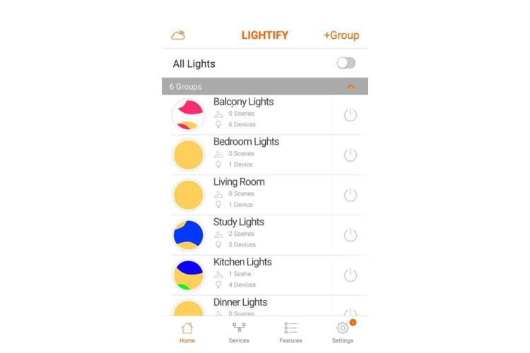 Per App lassen sich Änderungen an Farbtemperatur und Helligkeit vornehmen