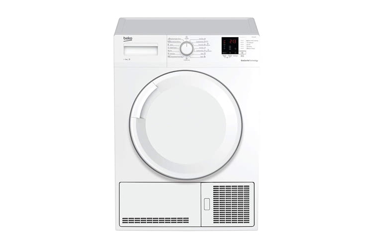 Der Beko DCU7330 N Kondenstrockner arbeitet mit Sensortrocknung