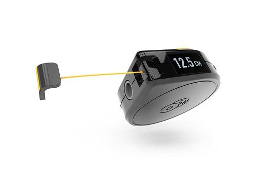 Smartes Messband Bagel mit Smartphone-Verbindung