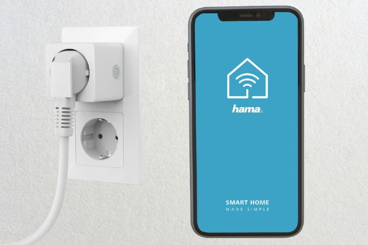 Mit den Hama WLAN Steckdosen lassen sich ganz einfach alle Geräte im Haus automatisch an- oder abschalten