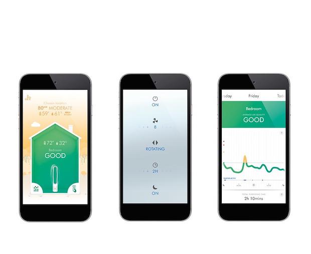 Die Dyson Link-App liefert Auswertung, Zeitpläne und Betriebsmodi für Pure Cool Link