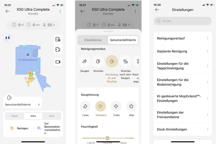 Die DreameHome App hat stark aufgeholt