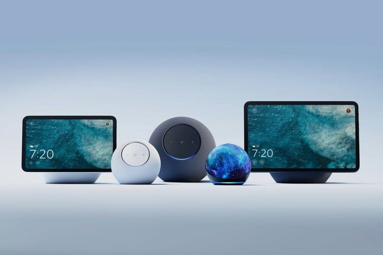 Hier ist eine Auswahl der Amazon eigenen Alexa Ger&auml;te zu sehen