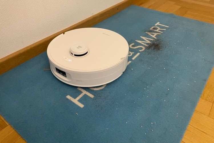 Auf Teppich zeigte sich die relativ schwache Saugkraft des Curv 2 Flow