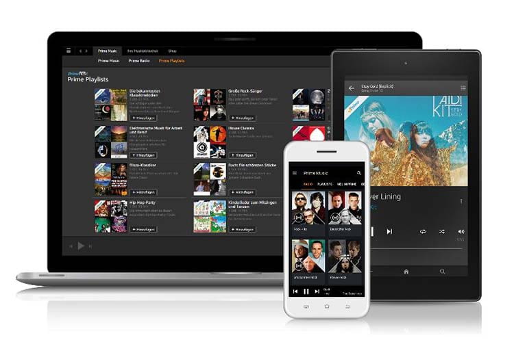 Amazon Music Unlimited lässt sich auf Computer, Smartphone, Tablet und Echo-Lautsprecher streamen