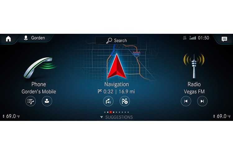 Der Homescreen des Mercedes MBUX Cockpits bietet eine intuitive Bedienung und sorgt für Überblick