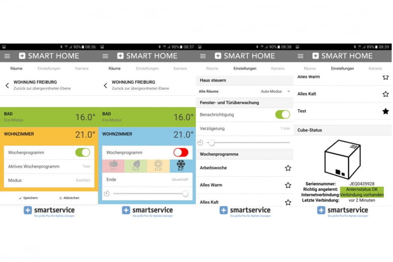 Die App zum SMART HOME von SmartService