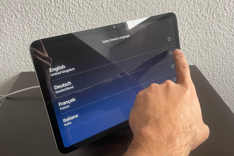 Erste Amtshandlung: Die Sprache bei der Einrichtung auswählen