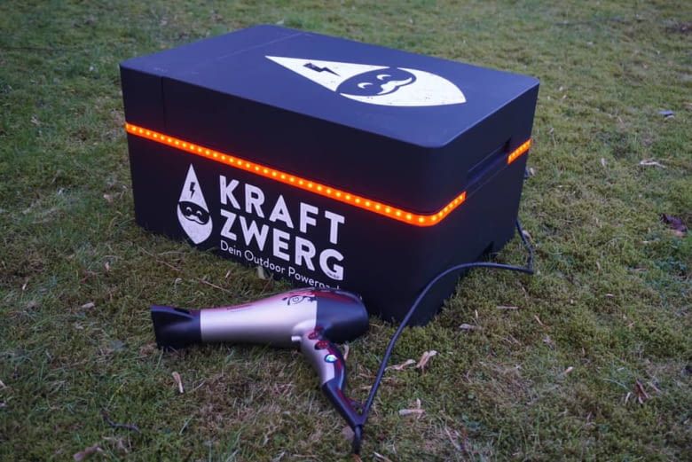 Noleggiando un Kraftzwerg, il festival rimane all'asciutto.