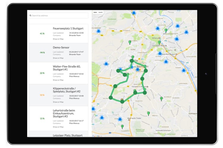 Optimierte Route statt der ineffizienten Standard-Tour