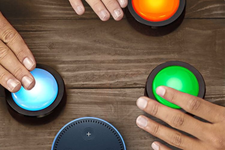 Die kabellosen Amazon Echo Buttons werden im Doppelpack geliefert