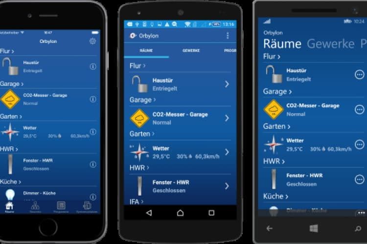 Orbylon für iPhone, iPad, Android und Windows Phone