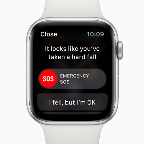 Sturzerkennung und Hilfe im Notfall leistet die Apple Watch 4 Series