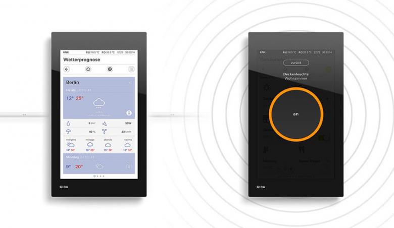 Gira G1 Bild - per LAN oder WLAN anbinden