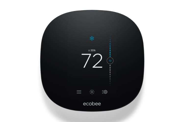 Das Ecobee3 Thermostat besticht mit ungewöhnlichem Design