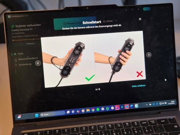 Sermoon S1 Scanner Ersteinrichtung
