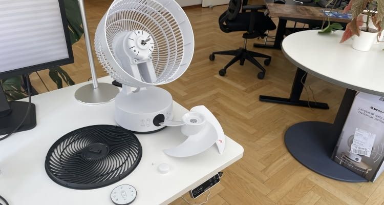 Der MeacoFan Sefte 10 ist sehr einfach auseinander zu bauen und so zu reinigen