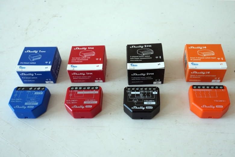 Wir haben bereits verschiedene Shelly Module genutzt