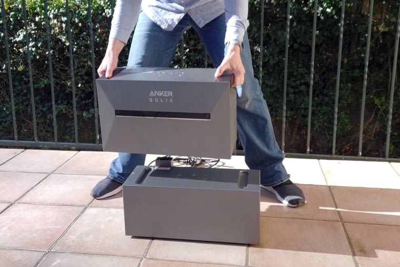 Zur Erweiterung des Systems werden die Anker Speicher einfach gestapelt