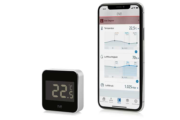 Die Eve Degree Smarte Wetterstation ist HomeKit-kompatibel und besteht nur aus einem Außenmodul