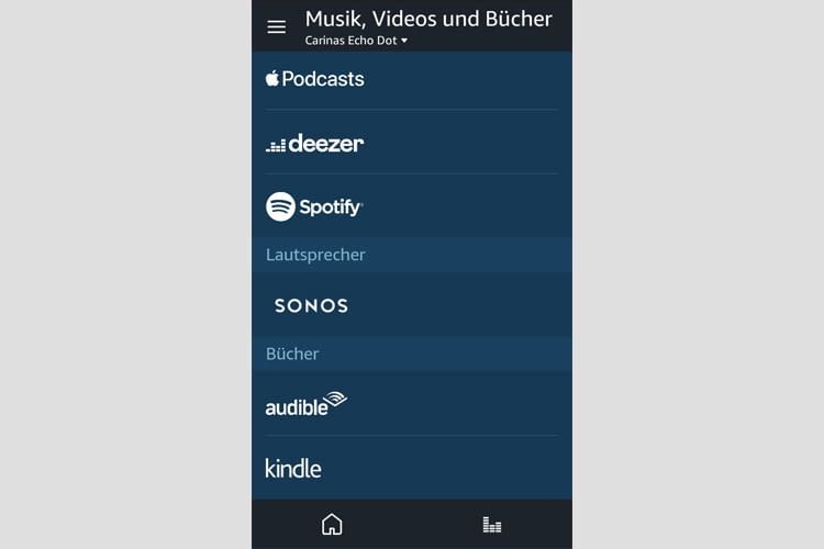 Audible und Spotify sind nur zwei der Anbieter, deren Podcasts Alexa streamen kann