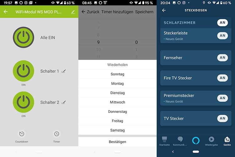 Die brennenstuhl Connect Steckdosenleisten lassen sich via App aus der Ferne schalten, mit Timern versehen oder mit Alexa verbinden