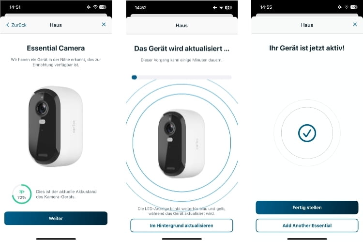 Die App leitet leicht verst&auml;ndlich durch die Einrichtung