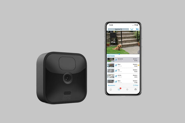 Blink Outdoor warnt z.B., wenn der Nachbarshund sich in den Garten geschlichen hat