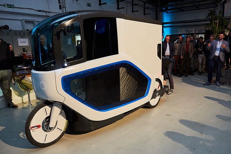 Erster gebauter Prototyp des ONO E-Cargobikes 